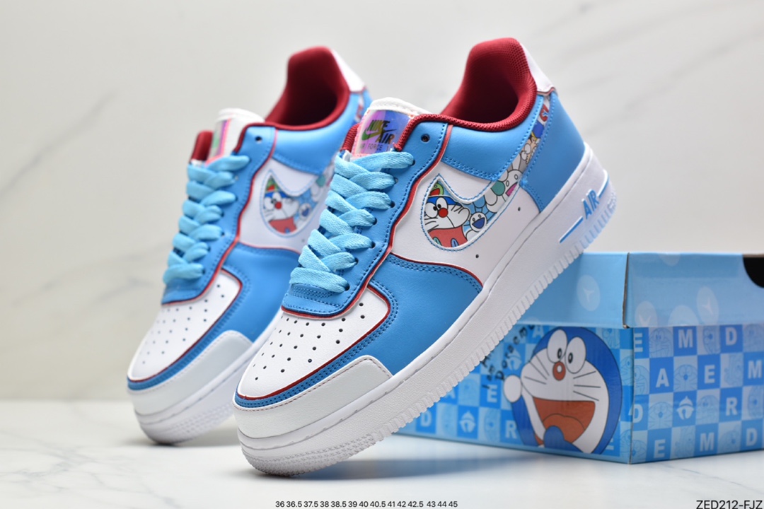 Ultra-limited joint Doraemon Nike Air Force 1 Low Jingle cat joint casual shoes BQ8988-106