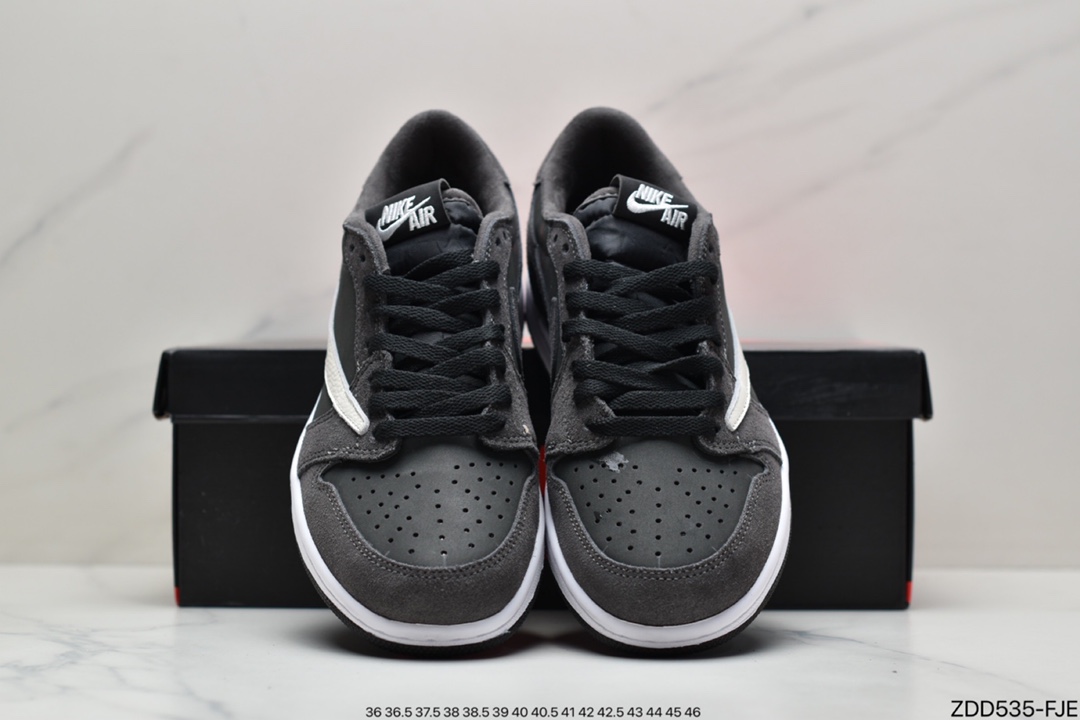Travis Scott x Air Jordan 1 Low AJ1 Joe 1 Low Barb TS Joint Sports Casual Sneakers CQ4277-003