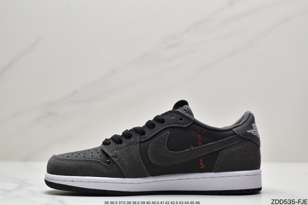 Travis Scott x Air Jordan 1 Low AJ1 Joe 1 Low Barb TS Joint Sports Casual Sneakers CQ4277-003