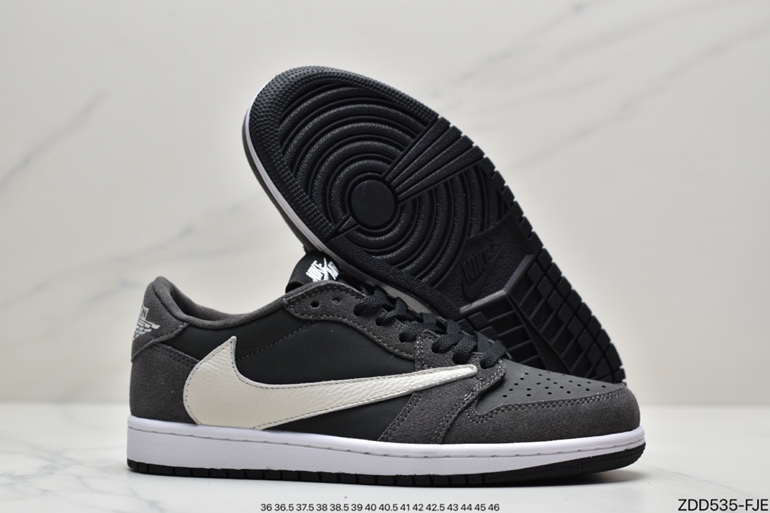 Travis Scott x Air Jordan 1 Low AJ1 Joe 1 Low Barb TS Joint Sports Casual Sneakers CQ4277-003