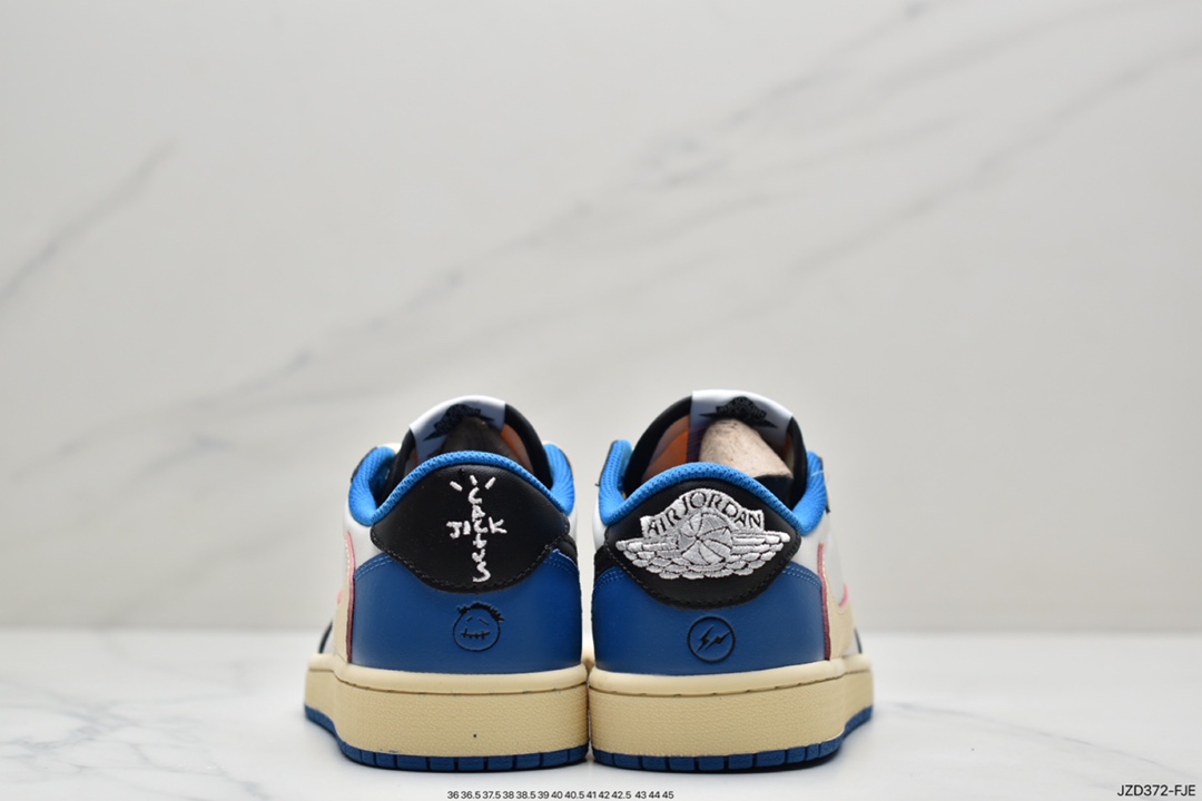 Air Jordanaj1 Travis Scott x Air Jordan 1 Low Slippers Joe 1 Low Top Joint Dark Brown CQ4277-001