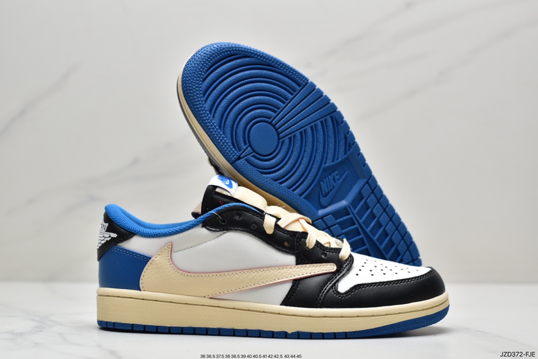 Air Jordanaj1 Travis Scott x Air Jordan 1 Low Slippers Joe 1 Low Top Joint Dark Brown CQ4277-001