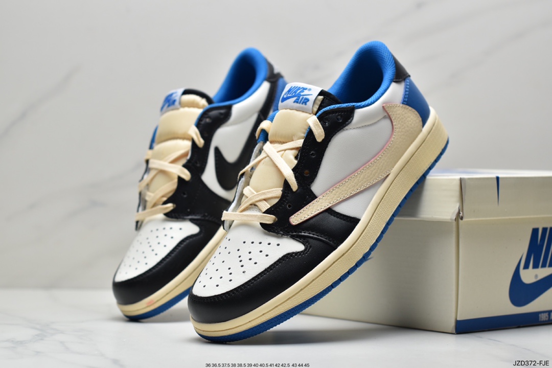 Air Jordanaj1 Travis Scott x Air Jordan 1 Low Slippers Joe 1 Low Top Joint Dark Brown CQ4277-001