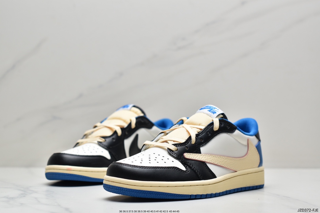 Air Jordanaj1 Travis Scott x Air Jordan 1 Low Slippers Joe 1 Low Top Joint Dark Brown CQ4277-001