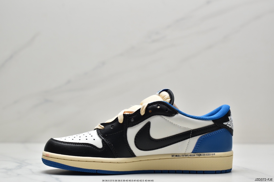 Air Jordanaj1 Travis Scott x Air Jordan 1 Low Slippers Joe 1 Low Top Joint Dark Brown CQ4277-001