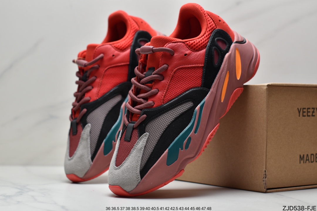 Really explosive Adidas Yeezy Boost 700 Inertia Kanye coconut 700 3M reflective running shoes