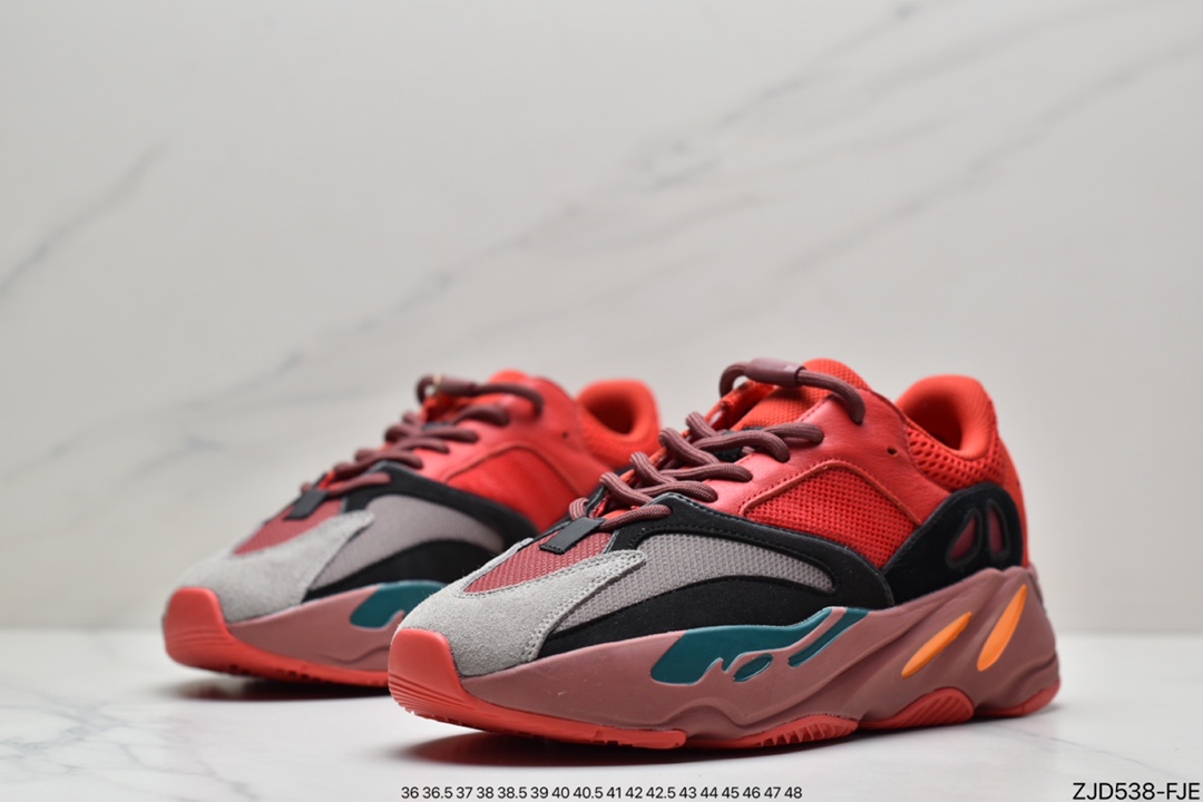 Really explosive Adidas Yeezy Boost 700 Inertia Kanye coconut 700 3M reflective running shoes