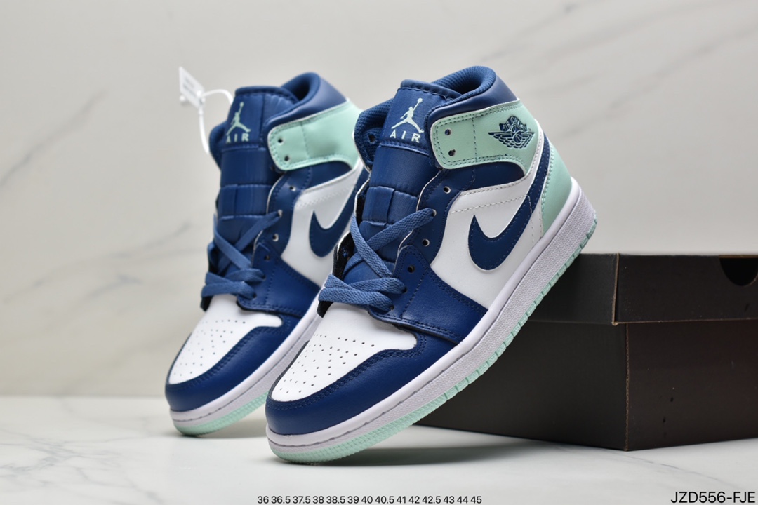 Air Jordan 1 Mid ”Obsidian” Obsidian Qiao Yi Zhongbang 554724
