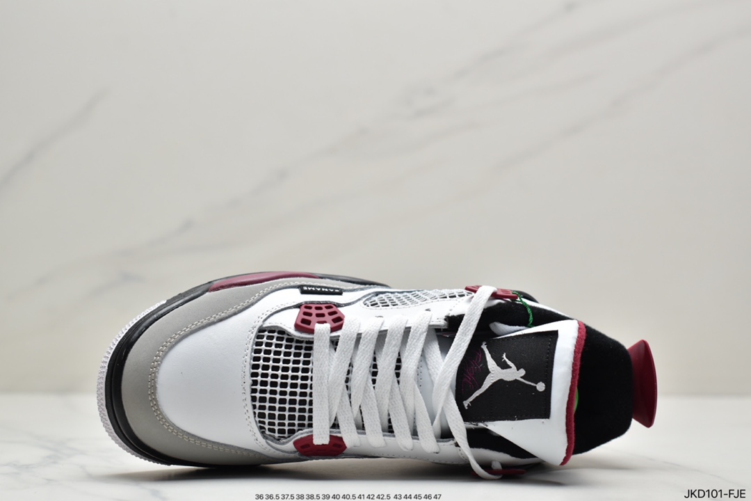 Jordan AJ4 big Paris white purple red Paris Saint-Germain United name full head layer new product CZ5624-100