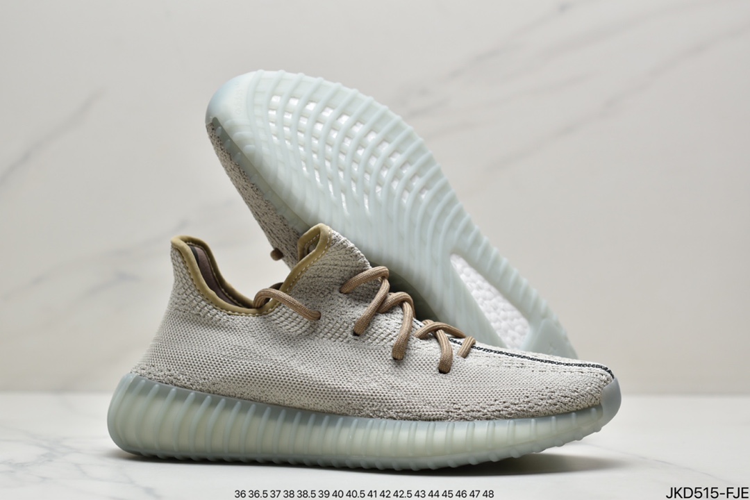 Kanye West x Adidas Yeezy Boost 350 V2”Light” Versatile Lightweight Popcorn Midsole Jogging Shoes