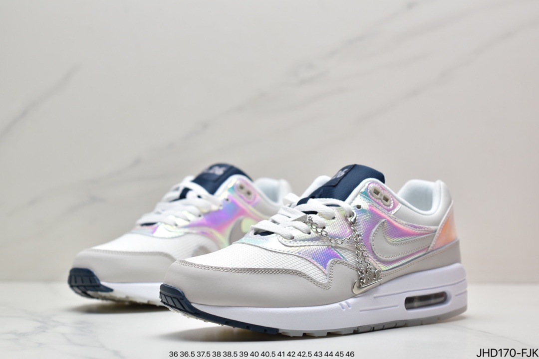 Air Max 1 ”La Ville Lumière” Rainbow Gradient City Running Shoes DQ9326-100