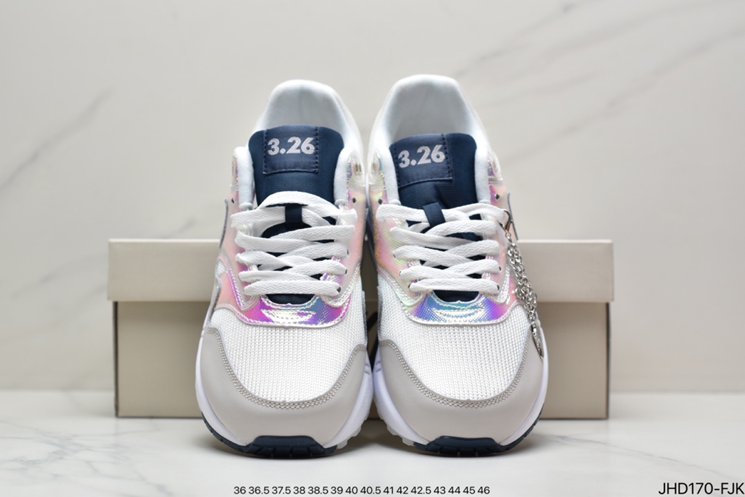 Air Max 1 ”La Ville Lumière” Rainbow Gradient City Running Shoes DQ9326-100