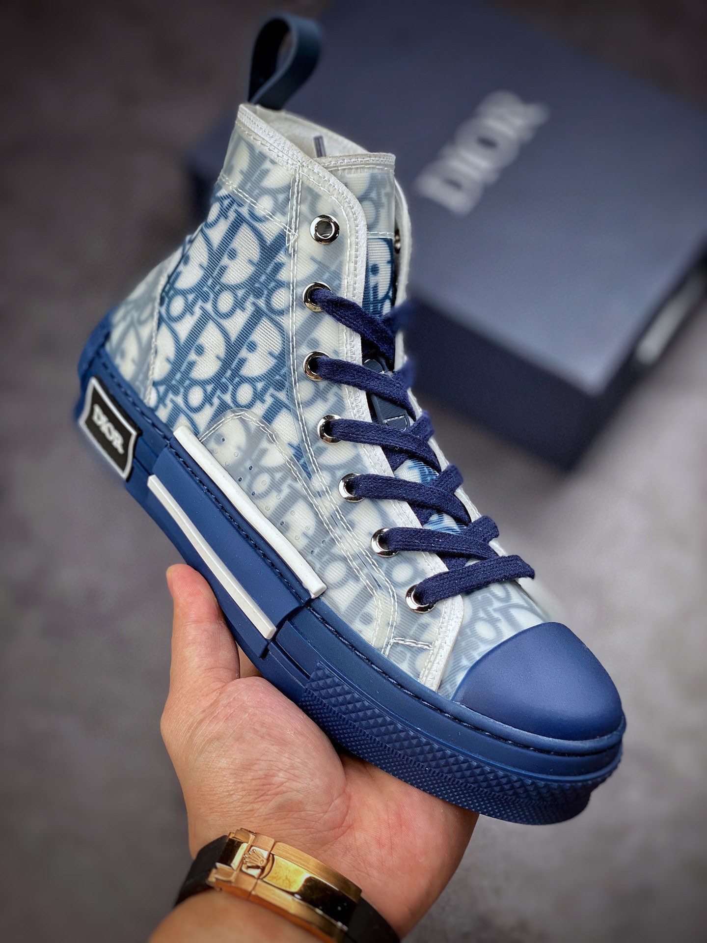 Dior B23 Oblique High Top Sneakers overseas purchasing NFC chip version