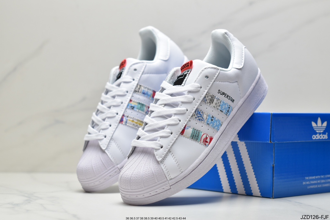 Adidas Superstar Shell Toe Soft Blue Sole Casual Sneakers