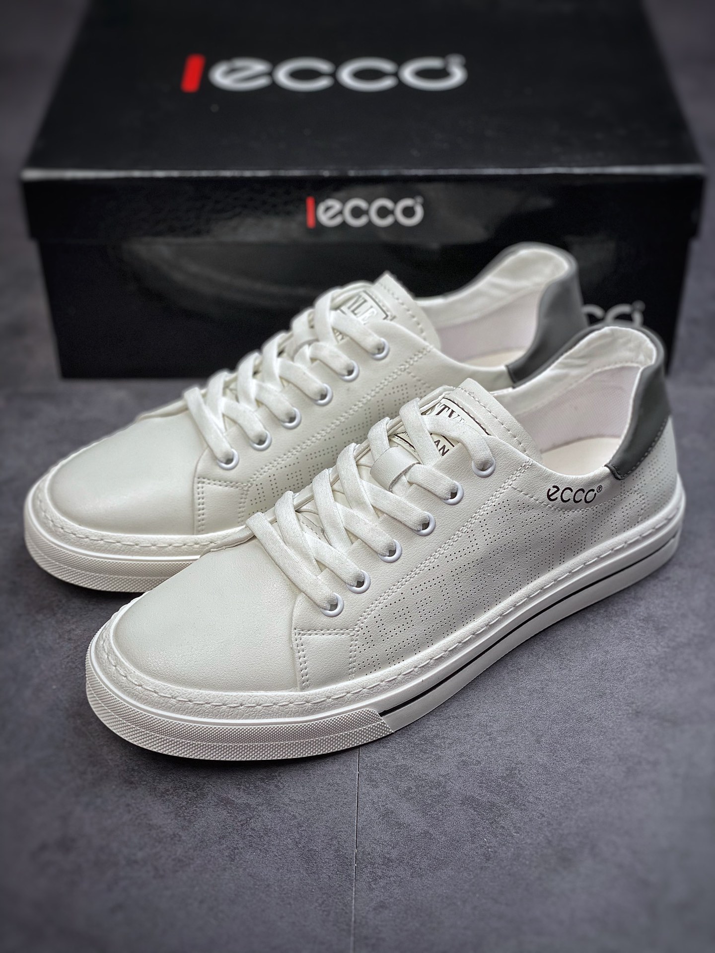 ECCO love step Huang Jingyu the same casual small leather shoes with clear texture of the first layer of calfskin