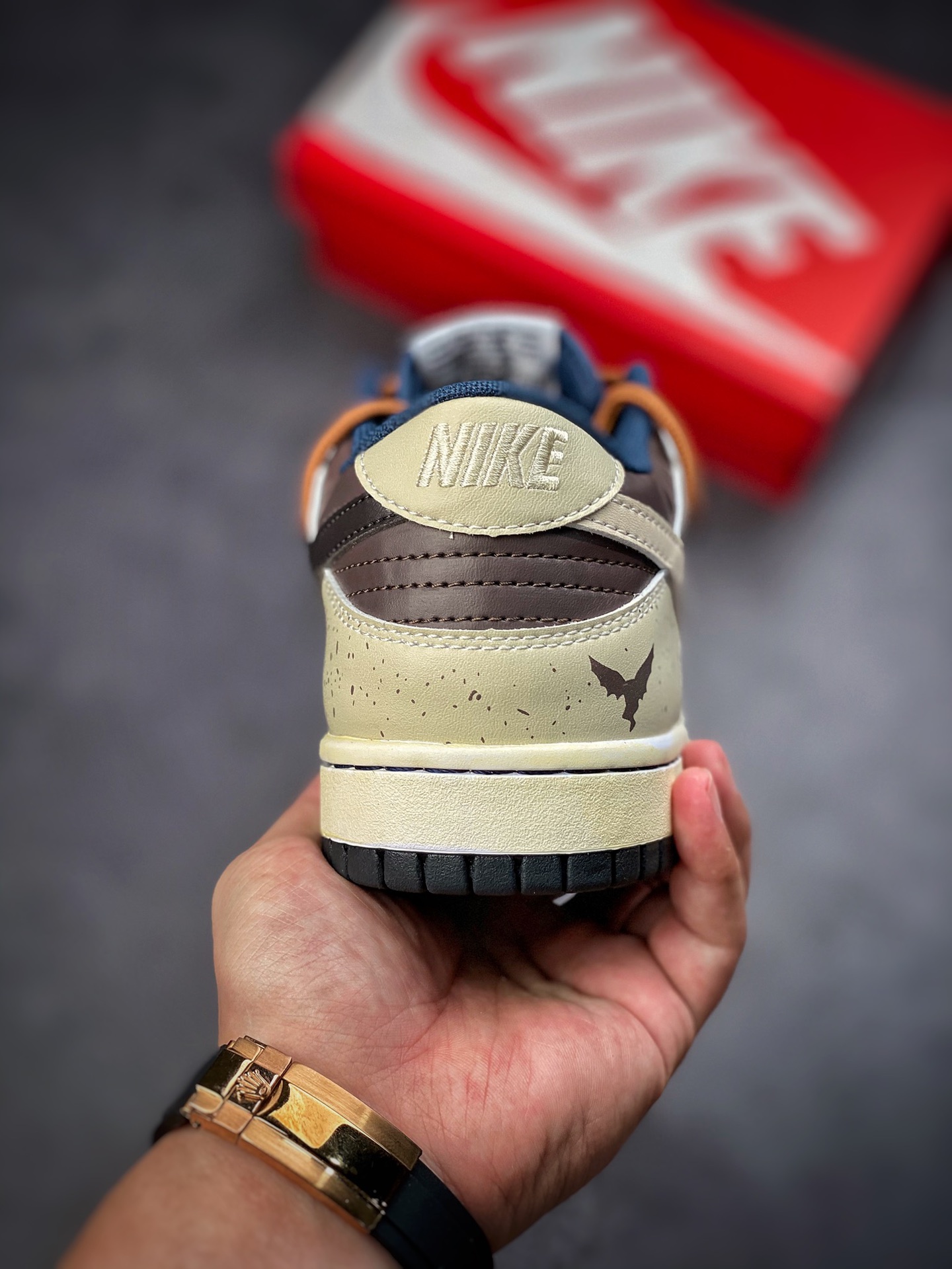 190 Nike Dunk SB Low 摩卡棕奶白泼墨绑绳 CW1590-600