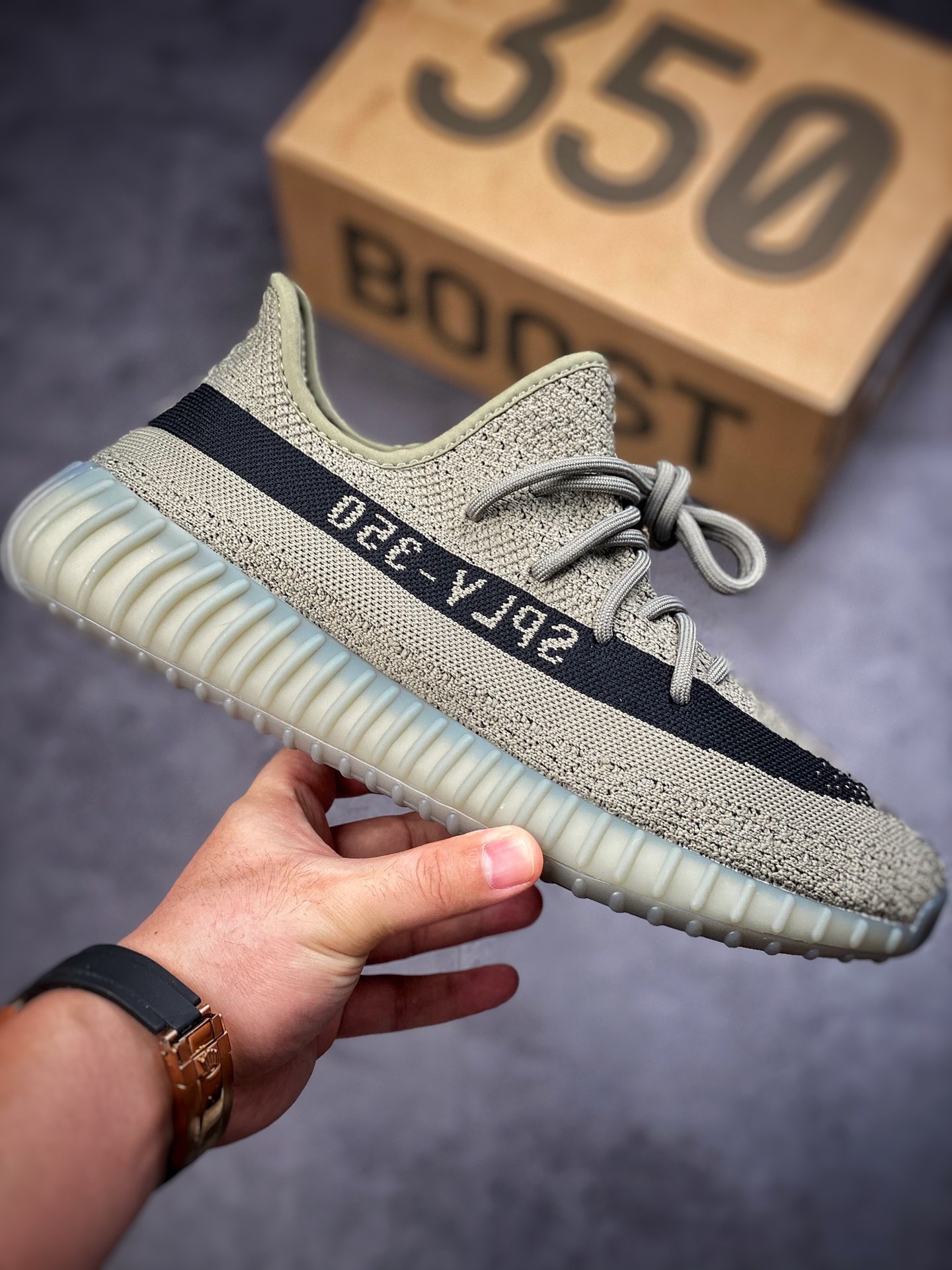 Yeezy 350 Boost V2 Army Green Black Foreign Trade Customer Designated Order HQ2059