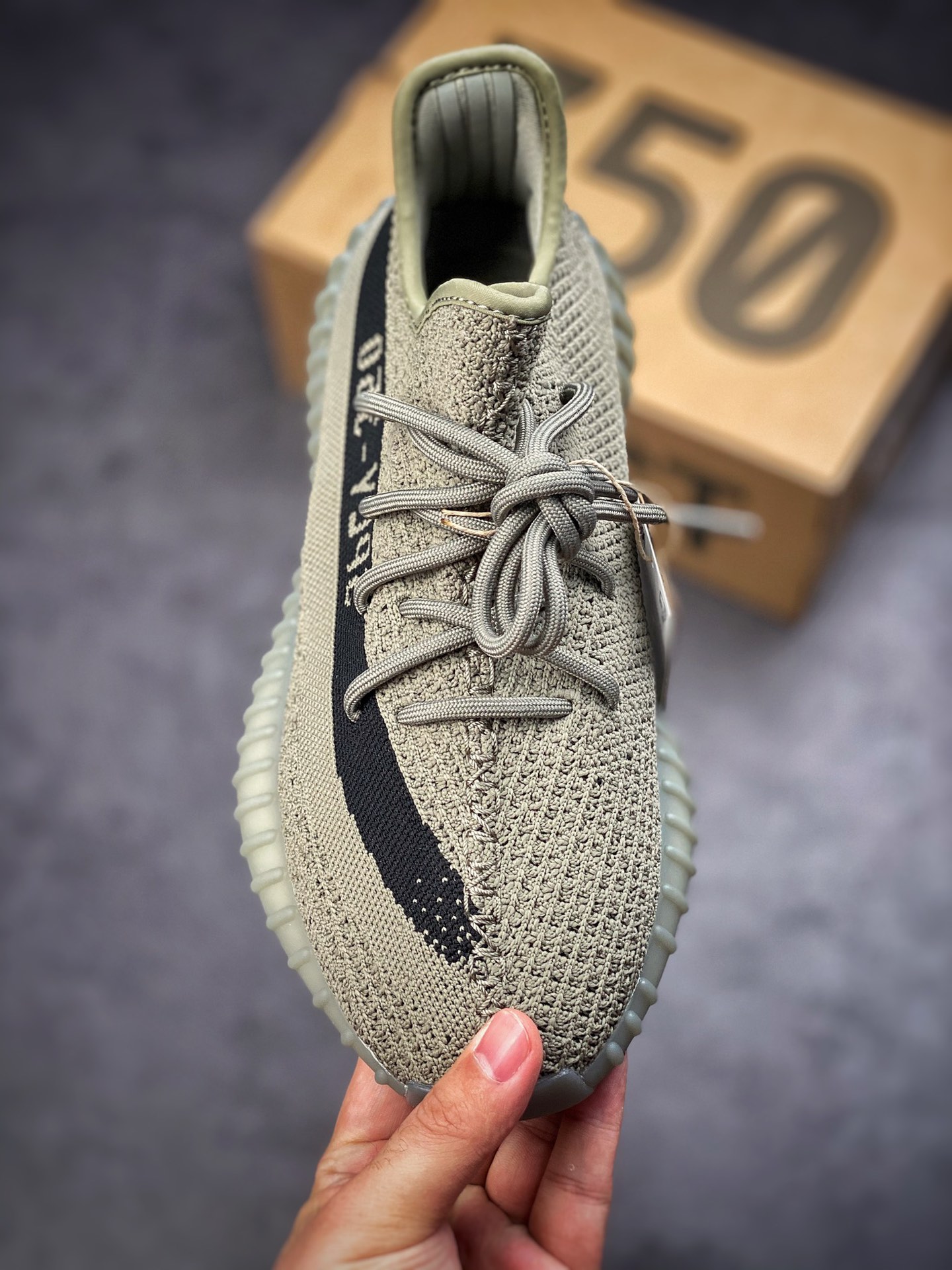 Yeezy 350 Boost V2 Army Green Black Foreign Trade Customer Designated Order HQ2059