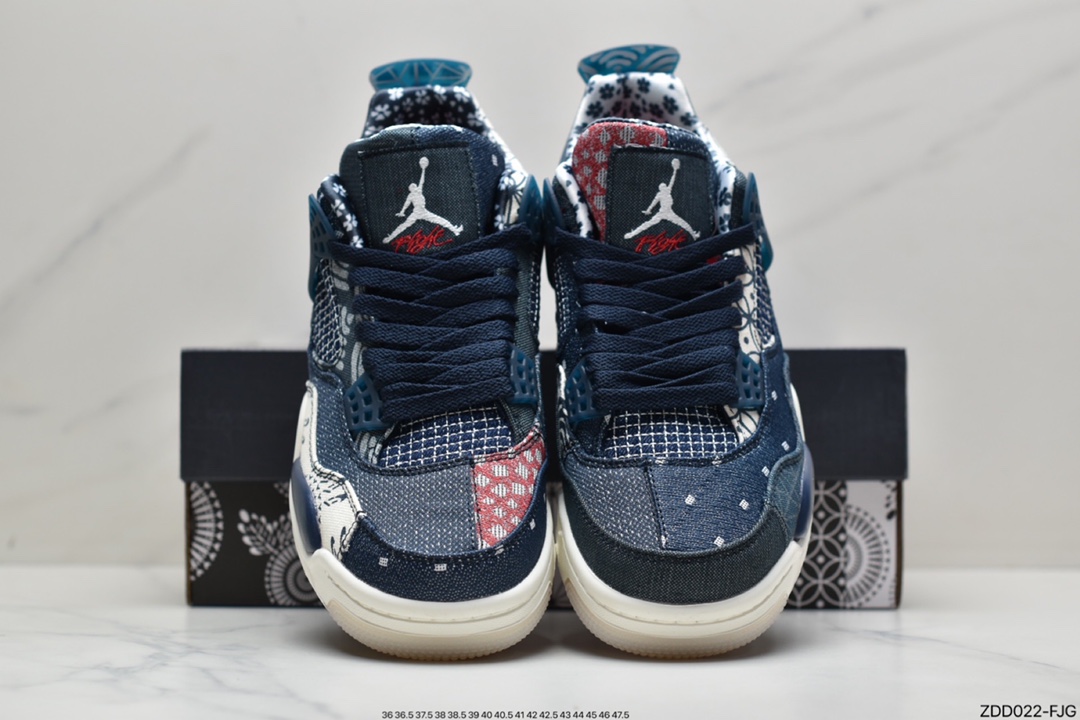Air Jordan AJ4 Embroidered Denim Blue Original Box w/Original CW0898-400-Top High Quatity Cheap Sneakers Fashion Clothing Clothes Bags handbags Shoes of all Brand wholesale With The best Quality And Beautiful Price from China Factory Chinese suppliers wholesaler seller Air Jordan AJ4 Embroidered Denim Blue Original Box w/Original CW0898-400