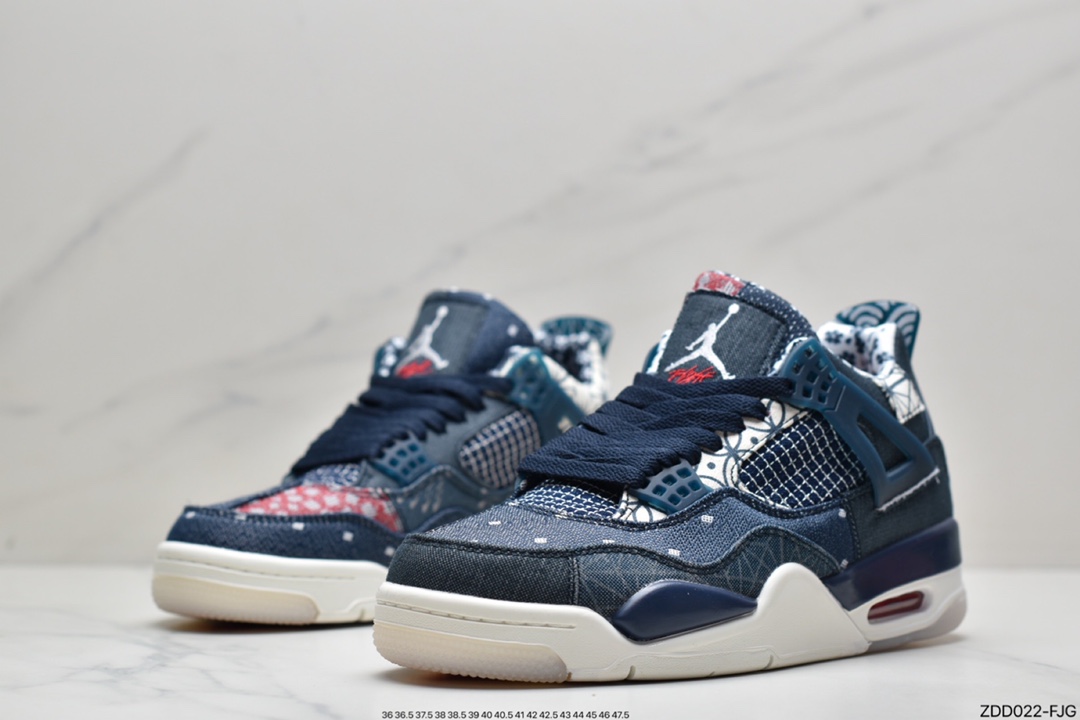 Air Jordan AJ4 Embroidered Denim Blue Original Box w/Original CW0898-400-Top High Quatity Cheap Sneakers Fashion Clothing Clothes Bags handbags Shoes of all Brand wholesale With The best Quality And Beautiful Price from China Factory Chinese suppliers wholesaler seller Air Jordan AJ4 Embroidered Denim Blue Original Box w/Original CW0898-400