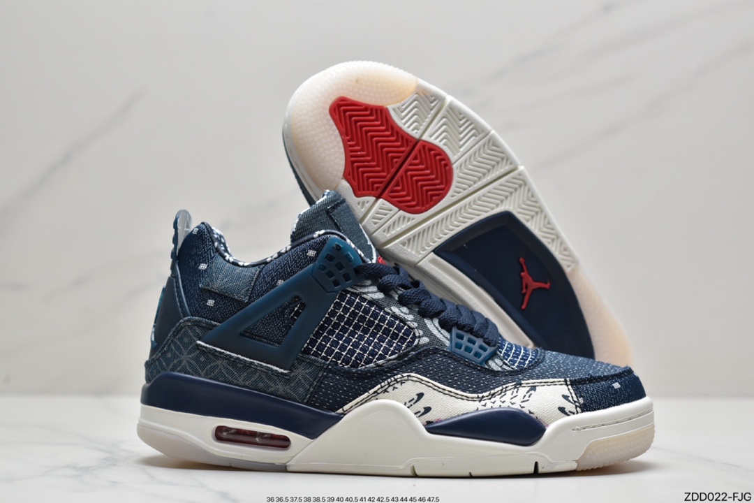 Air Jordan AJ4 Embroidered Denim Blue Original Box w/Original CW0898-400-Top High Quatity Cheap Sneakers Fashion Clothing Clothes Bags handbags Shoes of all Brand wholesale With The best Quality And Beautiful Price from China Factory Chinese suppliers wholesaler seller Air Jordan AJ4 Embroidered Denim Blue Original Box w/Original CW0898-400