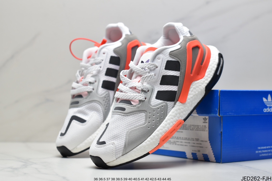 Originals 2020 Day Jogger Boost ”Grey/LaserReflectiv” 2020 Edition Jogger Series High Elastic Retro Casual Sports Running Shoes