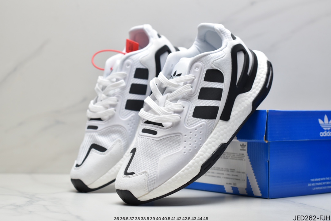 Originals 2020 Day Jogger Boost ”Grey/LaserReflectiv” 2020 Edition Jogger Series High Elastic Retro Casual Sports Running Shoes