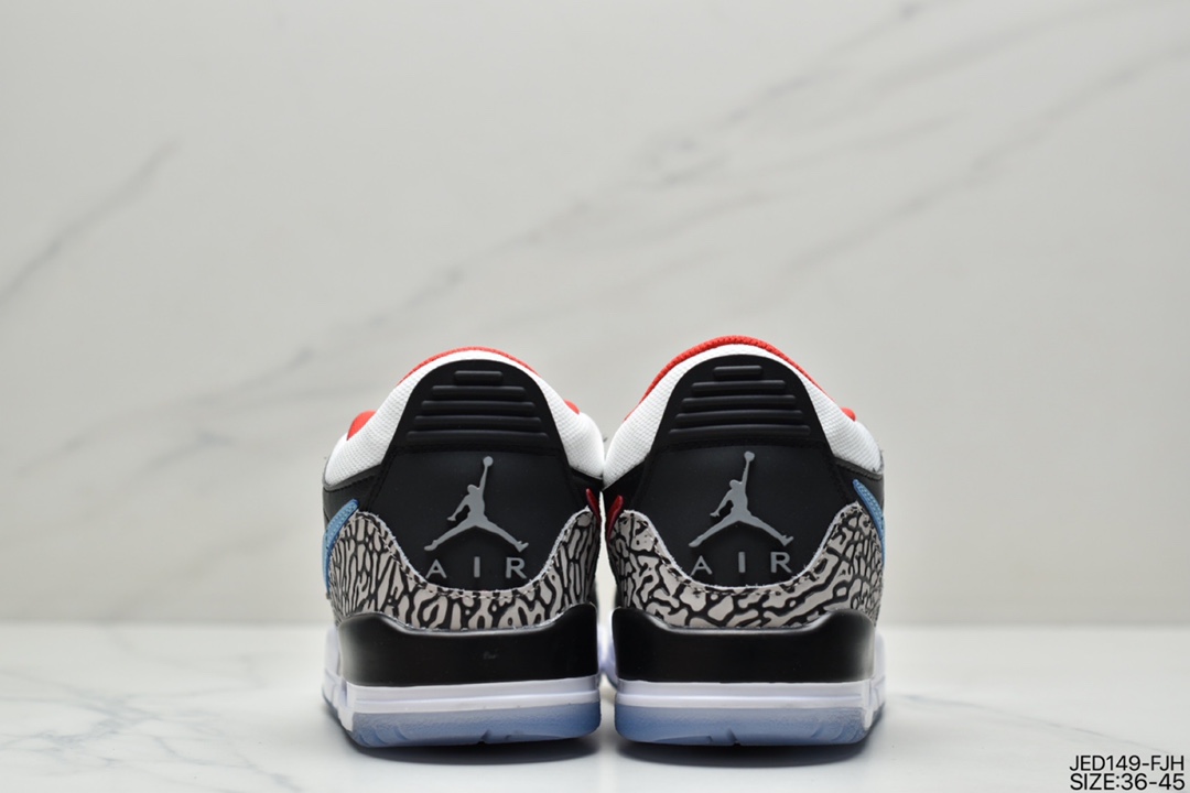 Air Jordan Legacy 312 Black and Blue Dongdan has a staggered design DV1719-100