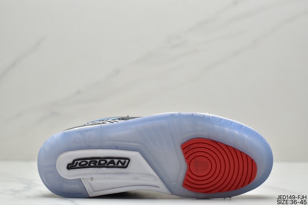 Air Jordan Legacy 312 Black and Blue Dongdan has a staggered design DV1719-100