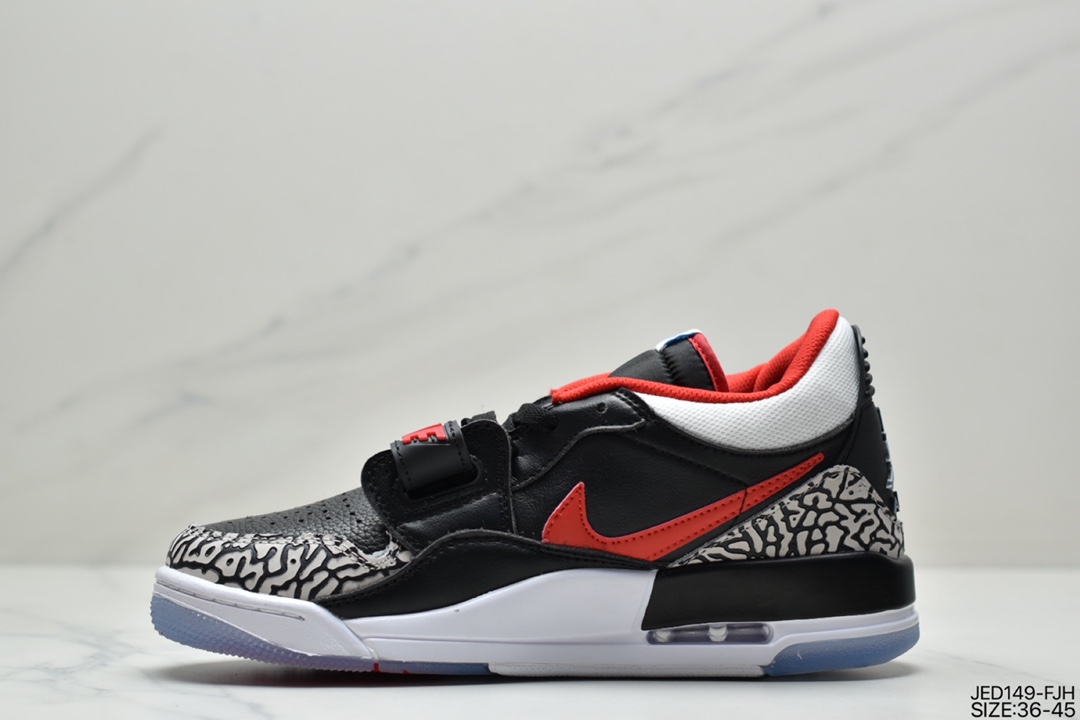Air Jordan Legacy 312 Black and Blue Dongdan has a staggered design DV1719-100