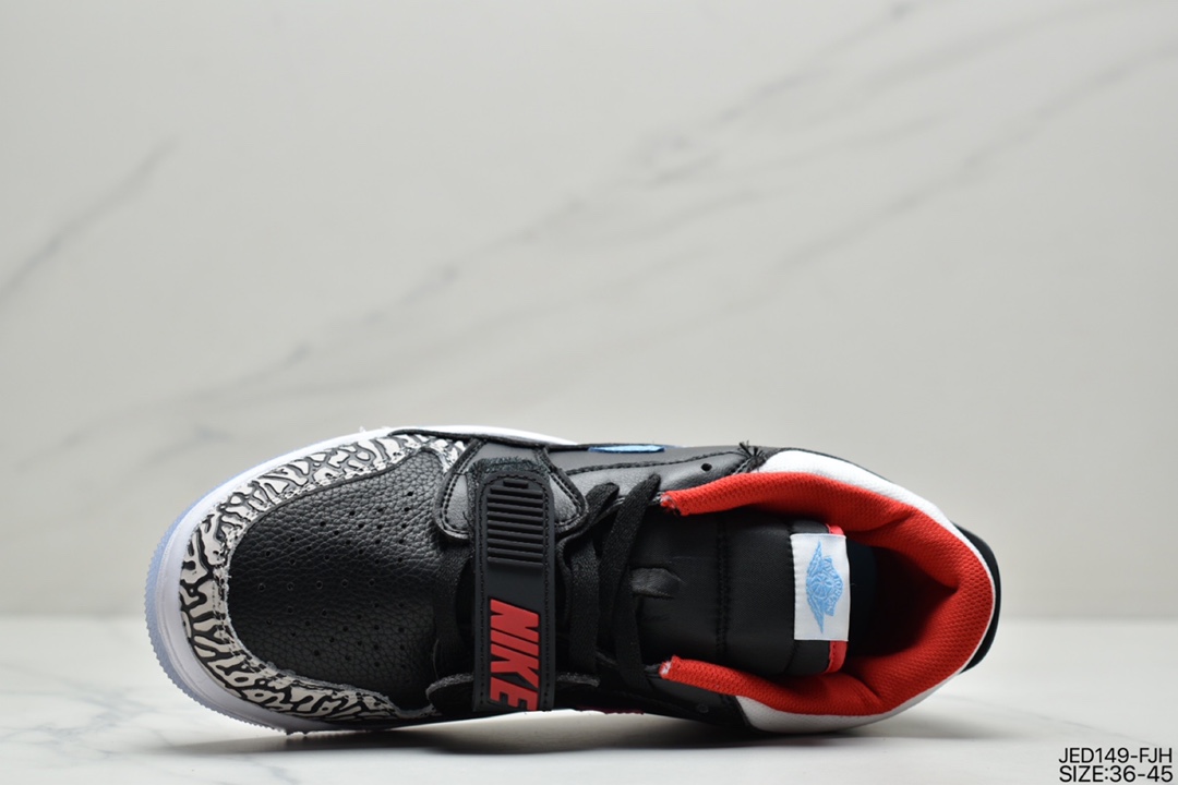 Air Jordan Legacy 312 Black and Blue Dongdan has a staggered design DV1719-100