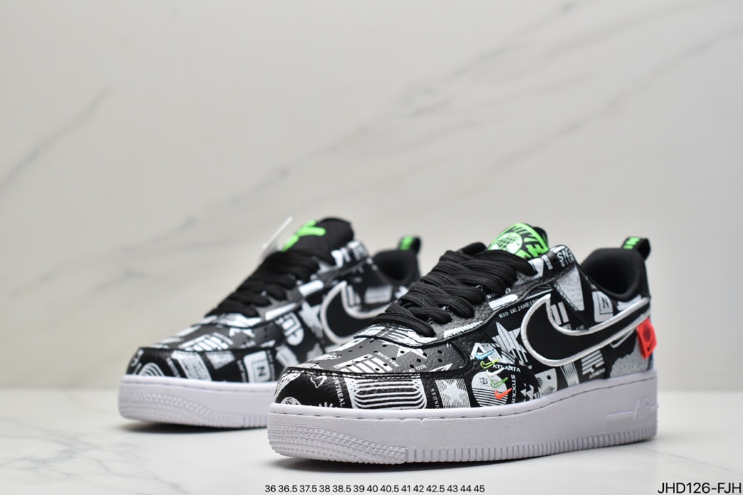 Nike Air Force 1 LV8 ”Tokyo” City Limited Air Force One Middle Cushioning Sports Casual Shoes CZ5927-001