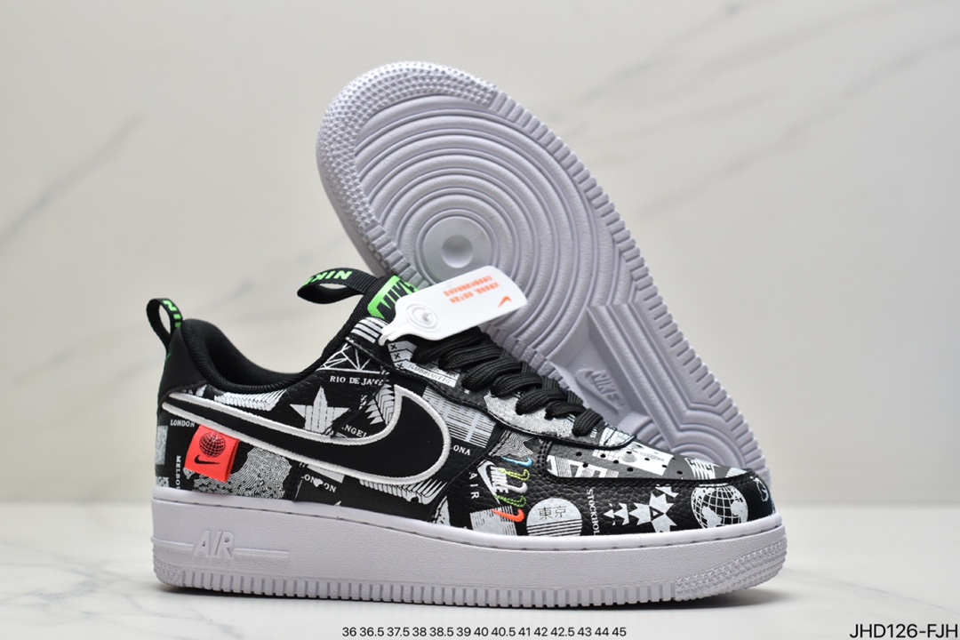 Nike Air Force 1 LV8 ”Tokyo” City Limited Air Force One Middle Cushioning Sports Casual Shoes CZ5927-001