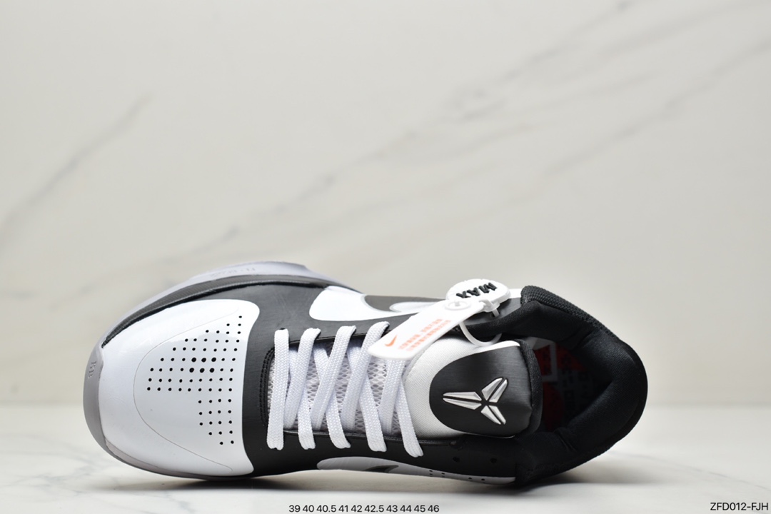 /NIKE Kobe 5 basketball shoes white pink Kobe 5 Protro ”Chaos” forefoot air cushion 407710