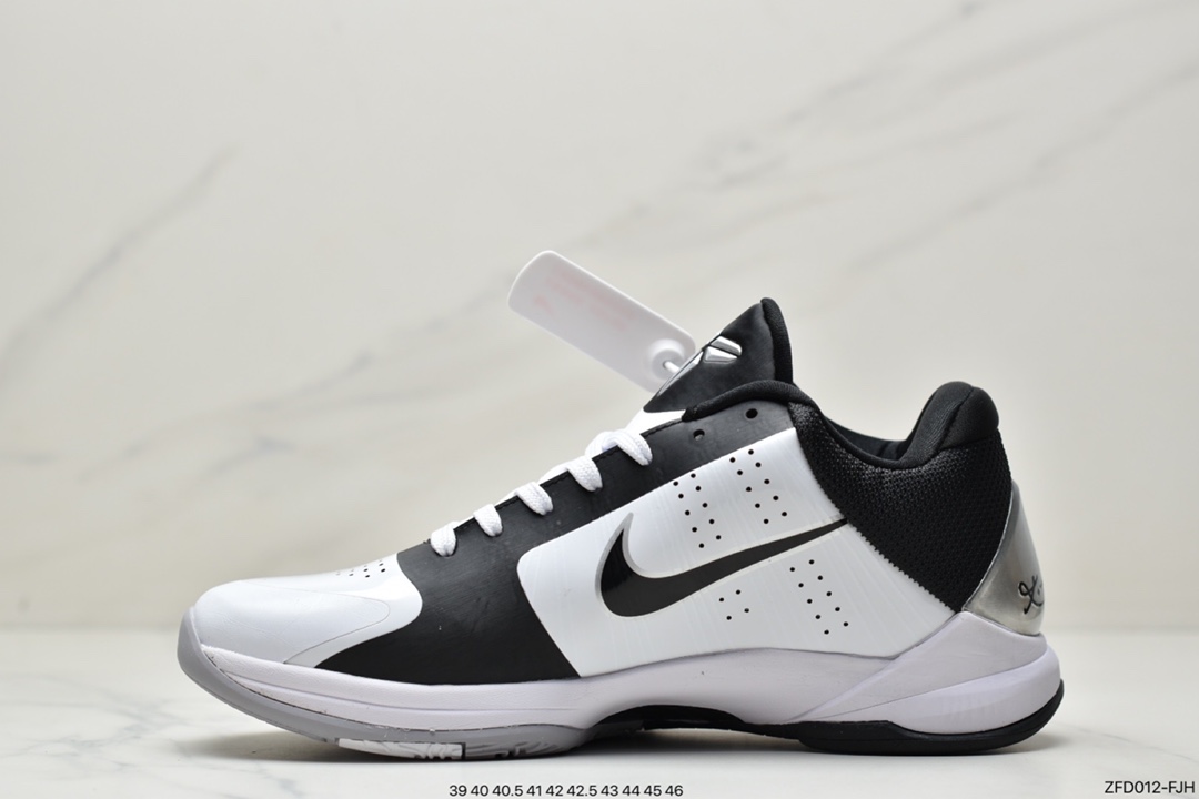 /NIKE Kobe 5 basketball shoes white pink Kobe 5 Protro ”Chaos” forefoot air cushion 407710