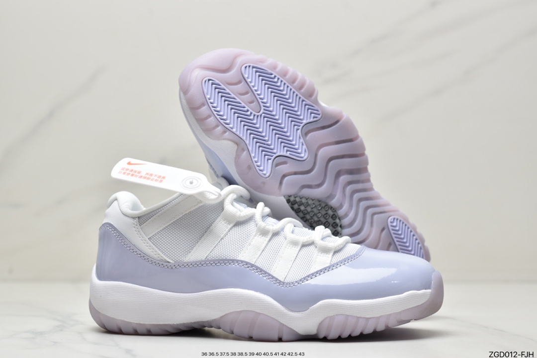 Nike Air Jordan 11 Retro Low ”Pure Violet” AJ11 generation Michael Jordan low-top sports culture basketball shoes AH7860-101