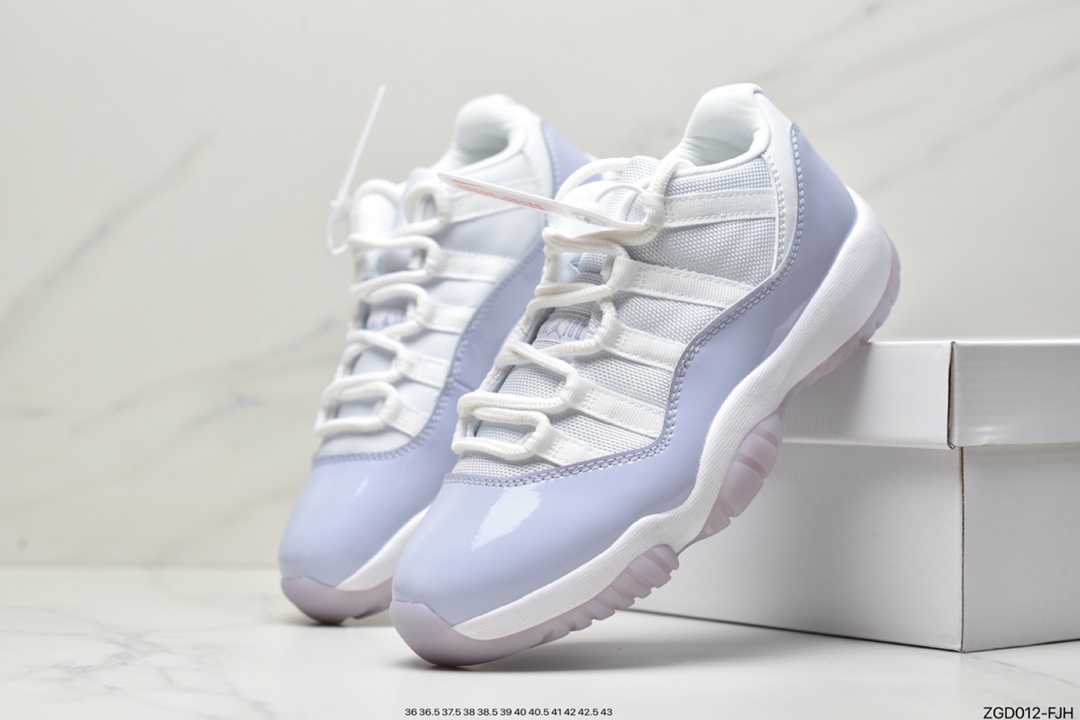 Nike Air Jordan 11 Retro Low ”Pure Violet” AJ11 generation Michael Jordan low-top sports culture basketball shoes AH7860-101