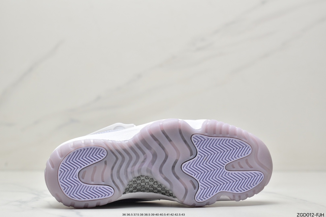 Nike Air Jordan 11 Retro Low ”Pure Violet” AJ11 generation Michael Jordan low-top sports culture basketball shoes AH7860-101