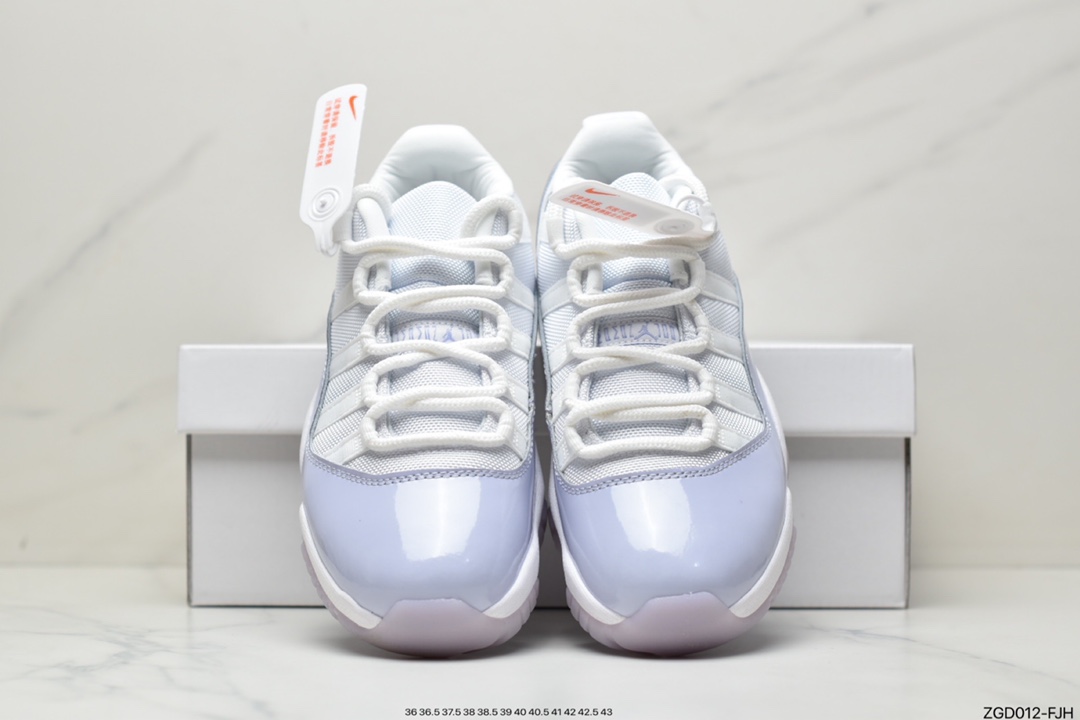 Nike Air Jordan 11 Retro Low ”Pure Violet” AJ11 generation Michael Jordan low-top sports culture basketball shoes AH7860-101