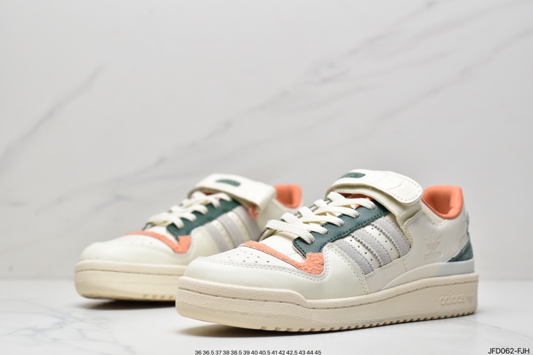 Adidas Clover Originals Forum 84 Low Rome series Velcro low-top retro lace-up all-match casual sports sneakers