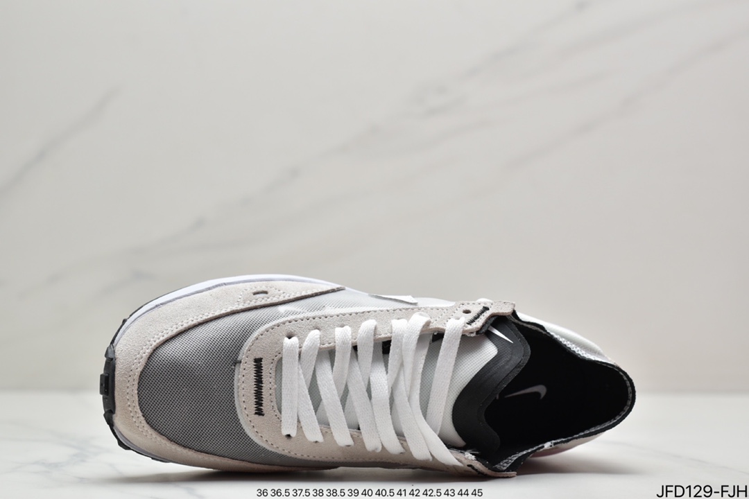 Nike Waffle One Summit White Bx. Waffle mesh breathable casual running shoes DA7995