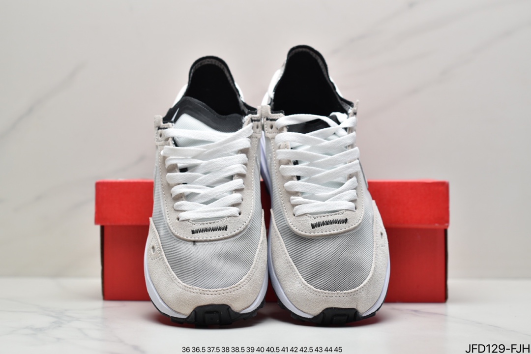 Nike Waffle One Summit White Bx. Waffle mesh breathable casual running shoes DA7995