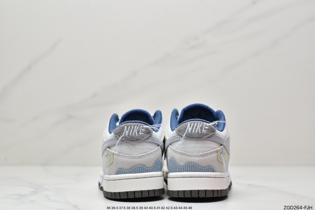 Nike Dunk Low ”Bright Side” Grey-Blue Corduroy DQ5076-001