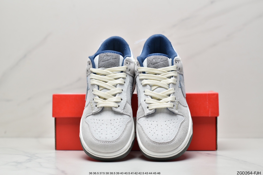 Nike Dunk Low ”Bright Side” Grey-Blue Corduroy DQ5076-001