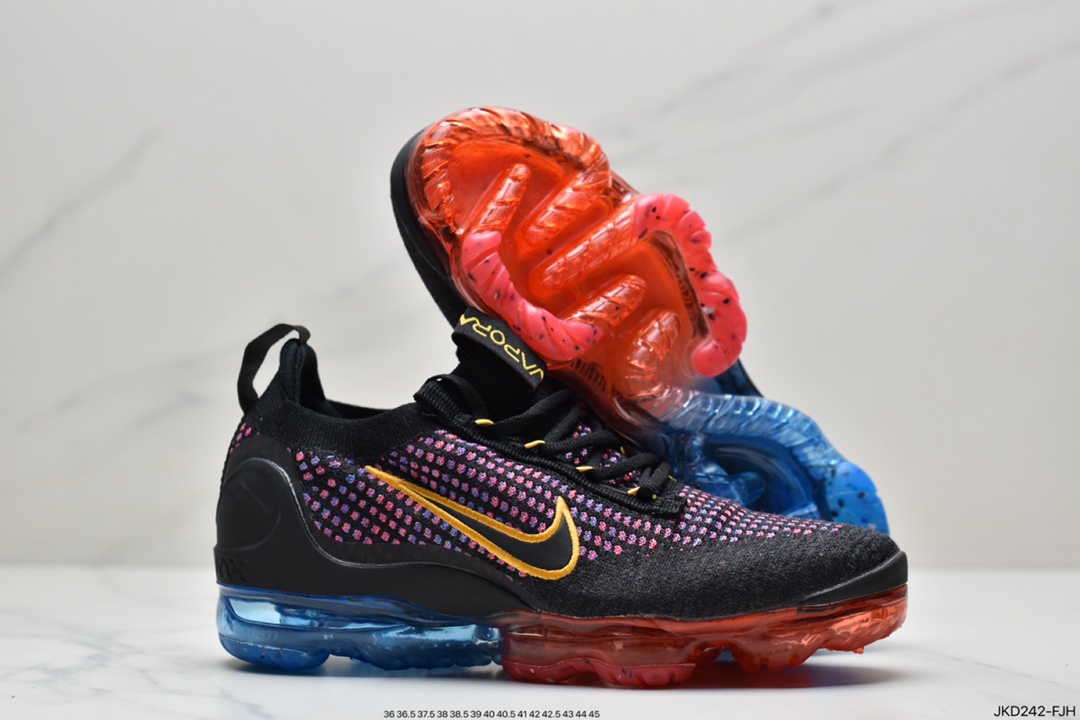 Off-White x Nike Air Vapormax Flyknit 2.0”Black/White”Second Generation Full Palm Air Pad Fly DO5852