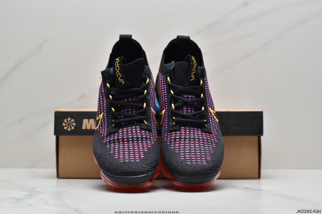 Off-White x Nike Air Vapormax Flyknit 2.0”Black/White”Second Generation Full Palm Air Pad Fly DO5852