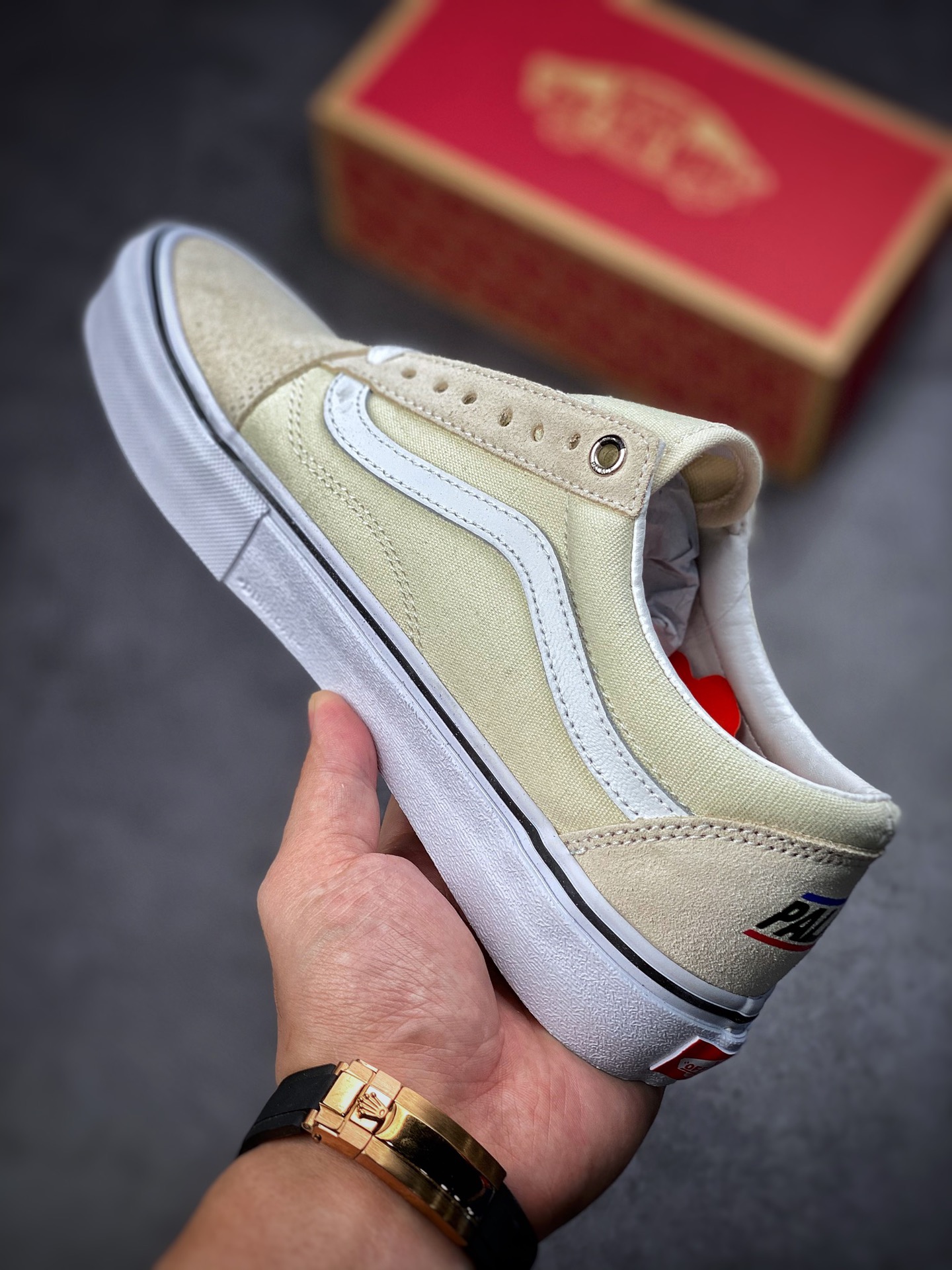 Vans Old Skool Beige Low Top Casual Fashion Vulcanized Sneakers VNOA4PSGF16