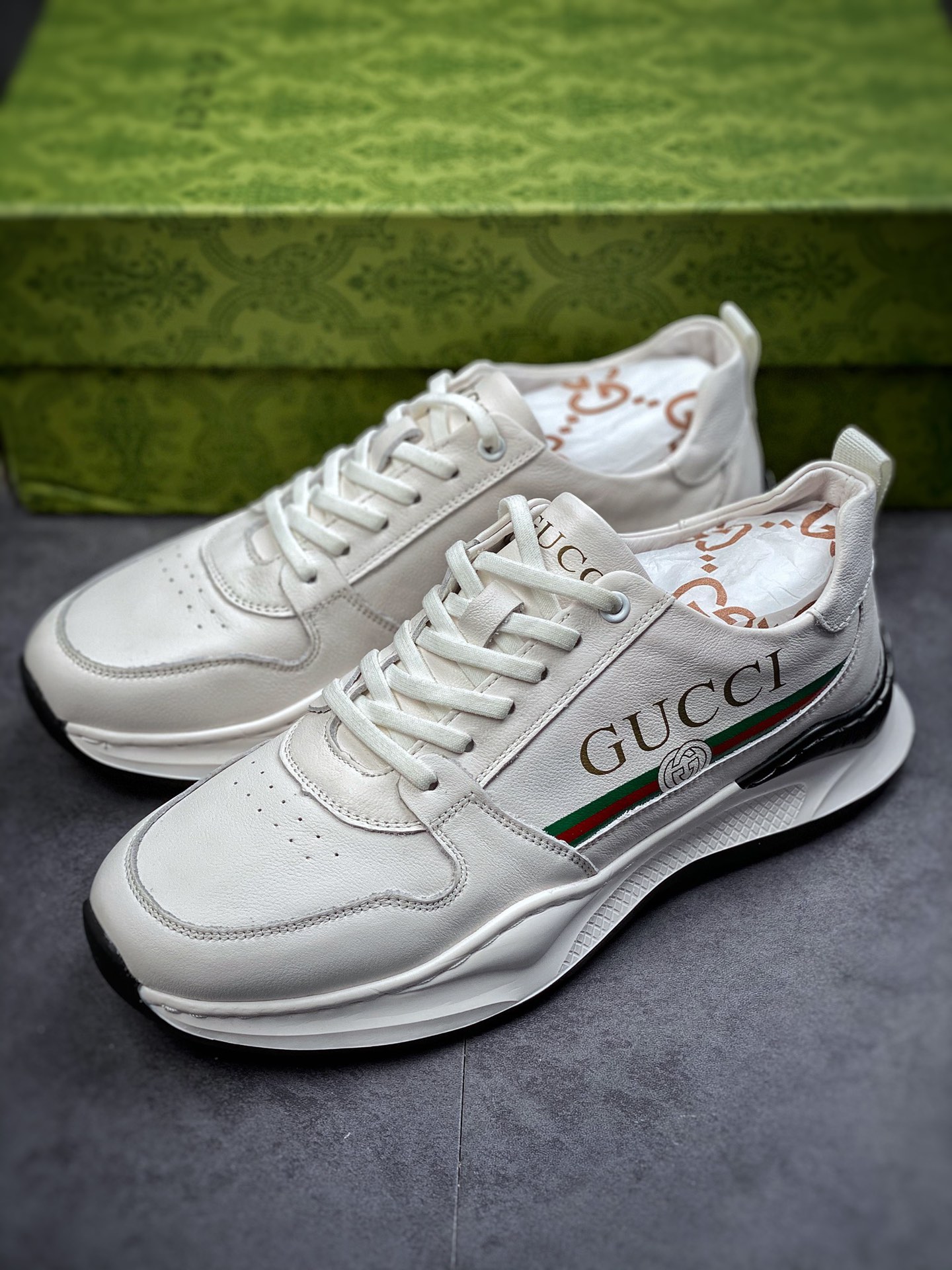 New Gucci Distressed Screener sneaker