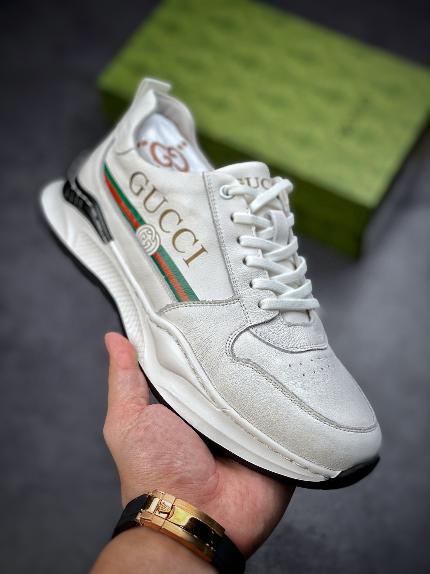 New Gucci Distressed Screener sneaker