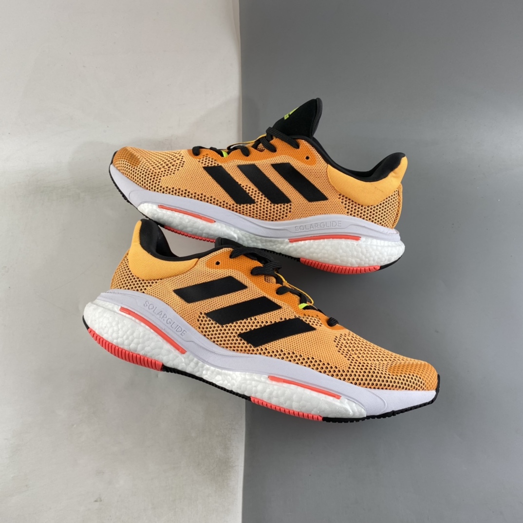 Adidas Solar Glide 5 Adidas Running Series Breathable Cushioning Popcorn Running Shoes GX5470